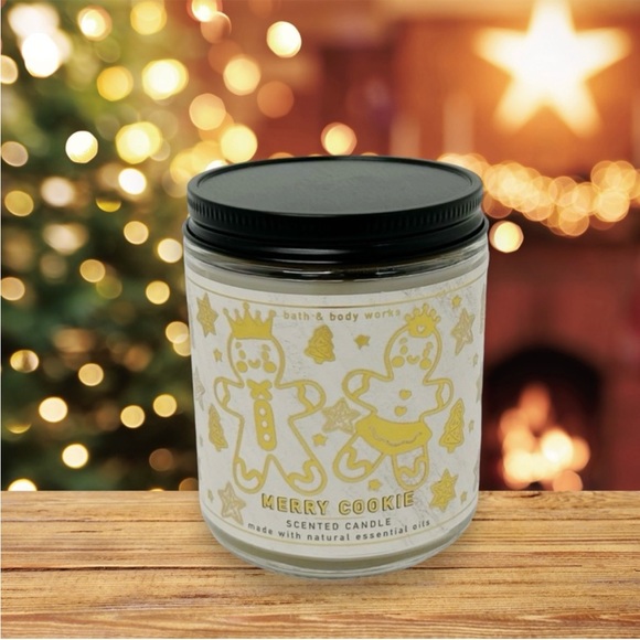 NWT Bath & Body Works Merry Cookie Single Wick Candle 40 hour burn time - Picture 11 of 11